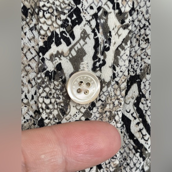 Equipment Slim Signature snake effect print silk shirt XXL - Picture 12 of 14